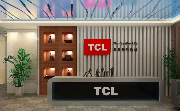 廈門TCL企業形象墻效果圖片
