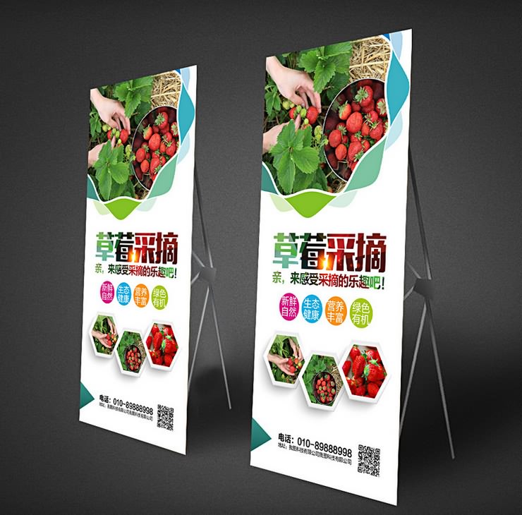 廈門x展架定做公司金逗號x展架制作