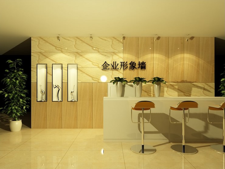 企業形象墻設計效果圖欣賞
