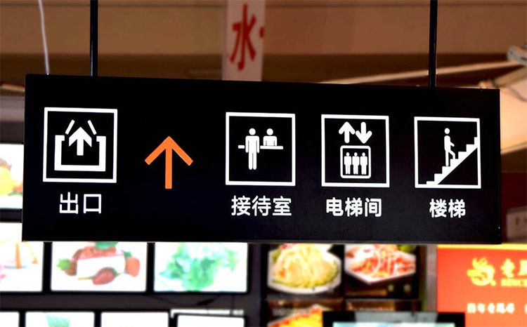 吊牌燈箱商場指示牌圖片