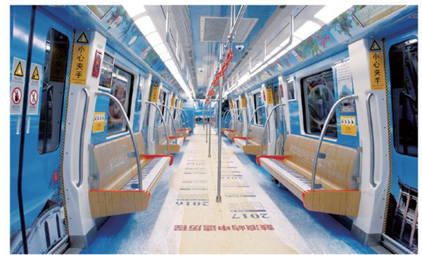 廈門1號(hào)線地鐵廣告地鐵全景內(nèi)包車廣告