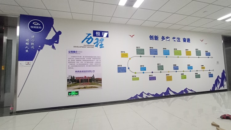 醫(yī)藥公司文化墻_發(fā)展歷程文化墻t圖片